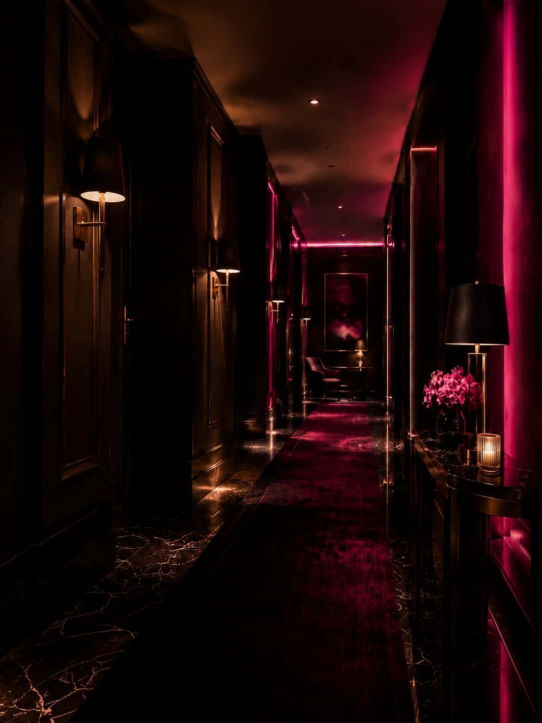 Empire Escorts office-managed outcall agency in Sheffield lit up at night