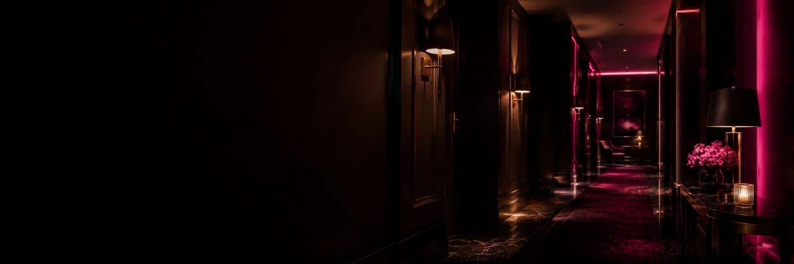 Empire Escorts office-managed outcall agency in Sheffield lit up at night