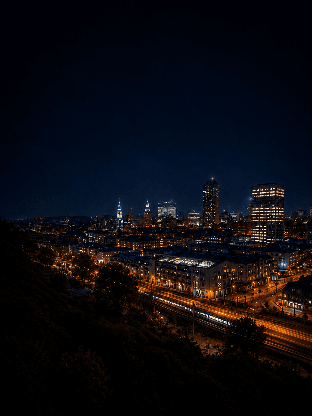 Sheffield at night