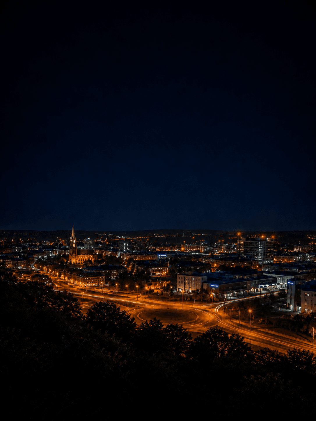 Rotherham at night